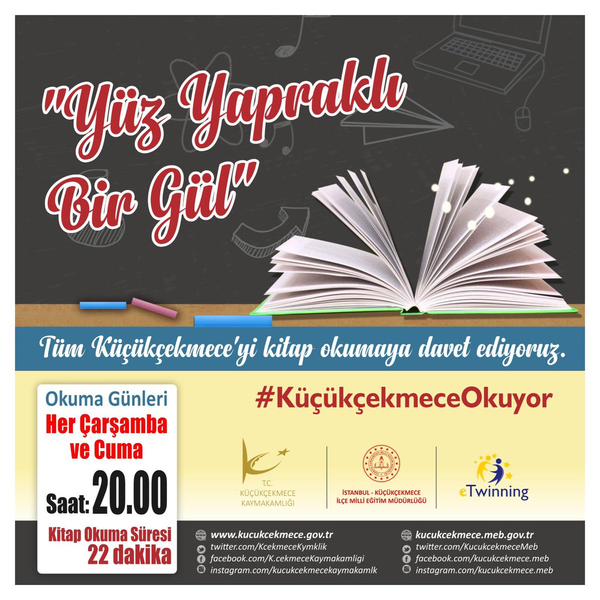Okuma saati uygulamasına tüm vatandaşlarımız davetlidir. #KüçükçekmeceOkuyor
