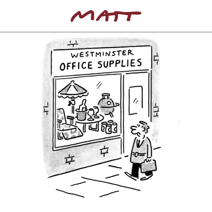 My latest cartoon for tomorrow's <a href="/Telegraph/">The Telegraph</a>

Subscribe to my weekly newsletter to receive my unseen cartoons: telegraph.co.uk/premium/matt/?