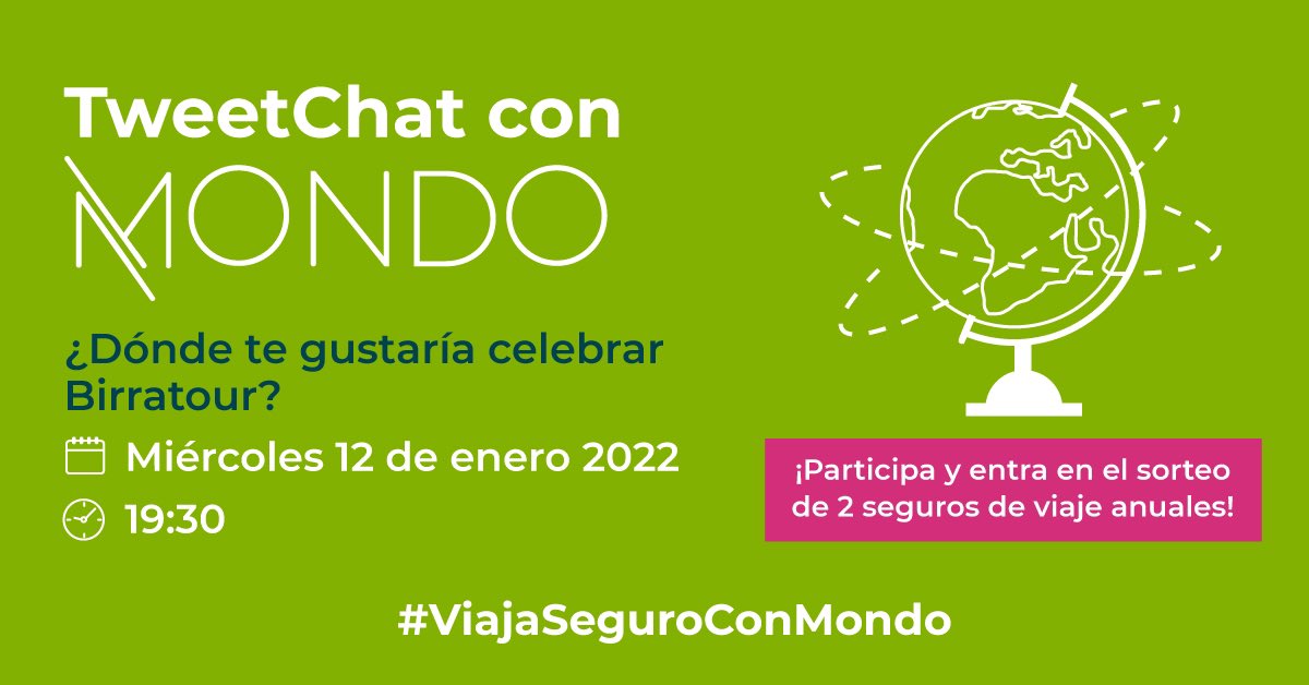 BirratourEsp's tweet photo. 1, 2, 3, ¡responda otra vez! 

¿En qué lugar del mundo te gustaría celebrar la próxima edición de Birratour? 

Dale rienda suelta a tu imaginación y usa fotos, gifs, vídeos… 🤪

📌Responde con RT «Cita Tweet»
📌Hashtag #OUIGObirratour y #ViajaSeguroConMondo
📌Menciona @mondo_es https://t.co/AngVBfFyxd