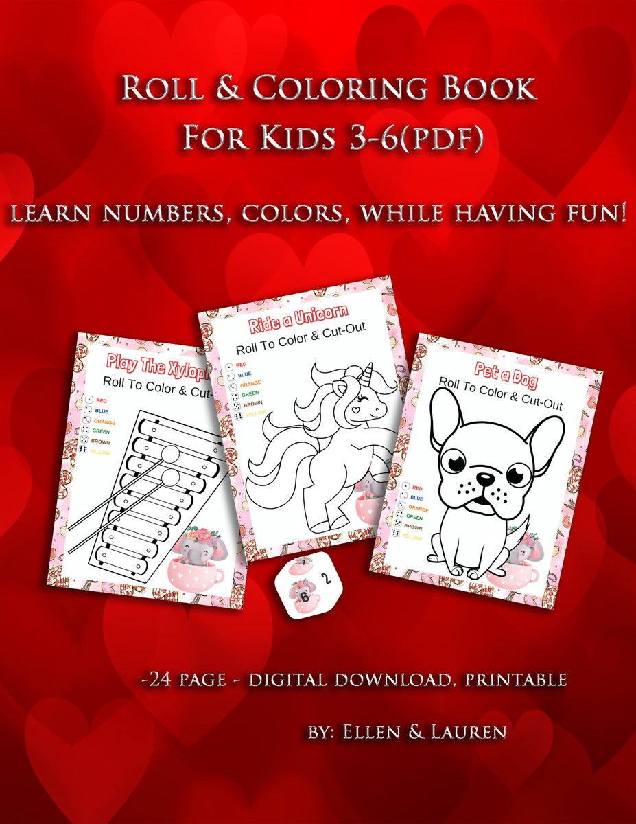 LadyEllen's tweet image. Here&apos;s the latest addition to my #etsy shop: Valentines Gift For Kids, Coloring Book For Kids, Toddlers, 3-6, PDF, Digital, Printable Coloring Book Kids &amp;amp; Toddlers, Children etsy.me/3qhVYGG #valentinesday #coloringbookpdf