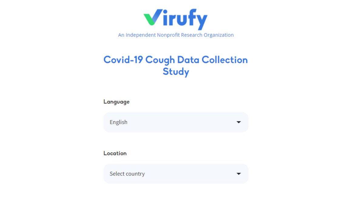 Help improve the AI #COVID19 tracking technology with just a few minutes of your time at virufy.org/study. 
Help end the covid-19 pandemic.