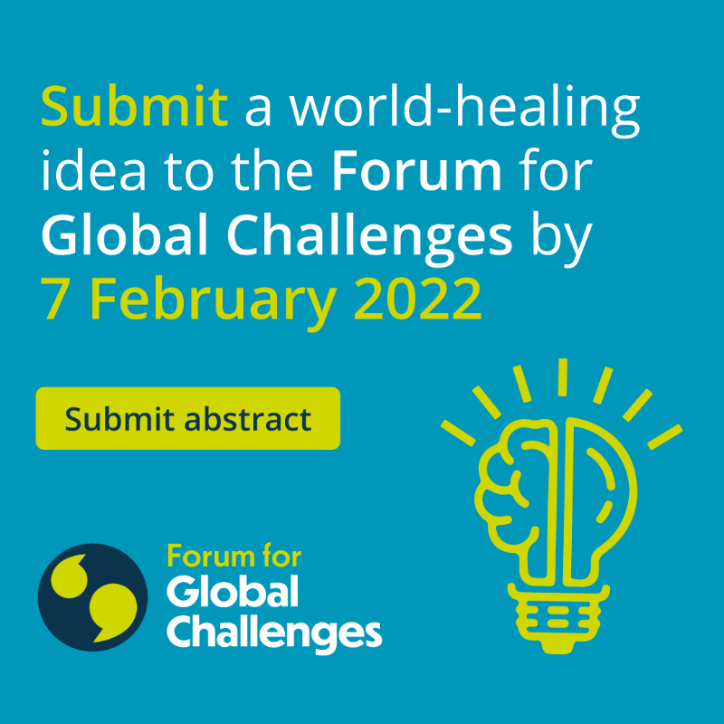 Forum_4GC's tweet photo. Calling for contributions for the inaugural Forum for Global Challenges, happening in Birmingham and online from 3 May 2022.
F4GC is set to be the melting pot for academics, policy makers, practitioners, business leaders and industry representatives.