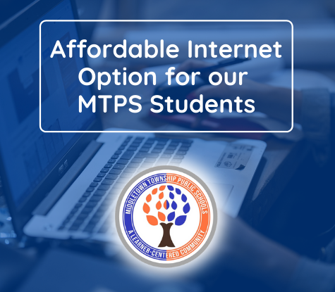 There are a number of affordable internet access options available to MTPS students in or around Middletown Township. Determining your student's eligibility can be achieved by completing a brief application. #MTPSpride

LEARN MORE: middletownk12.org/affordableinte…