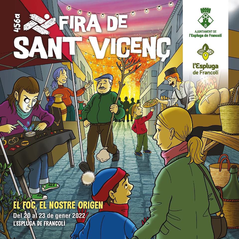 ➡️ L’Espluga de Francolí recupera la 456a edició de la Fira de Sant Vicenç - El Foc el nostre origen en una proposta adaptada a la situació actual

ℹ️ Enllaç al programa d’actes: ja.cat/jpk5r