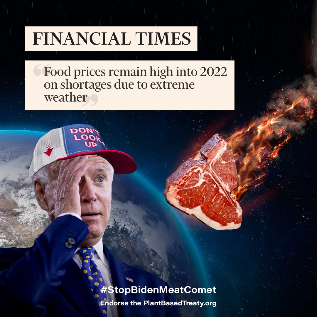 NightjarBird's tweet image. This will not address fairness
More meat = more meat = higher prices &amp;amp; climate chaos.

Globally, food prices are predicted to remain high in 2022 due to shortages caused by extreme weather and crop damage linked to the climate crisis.