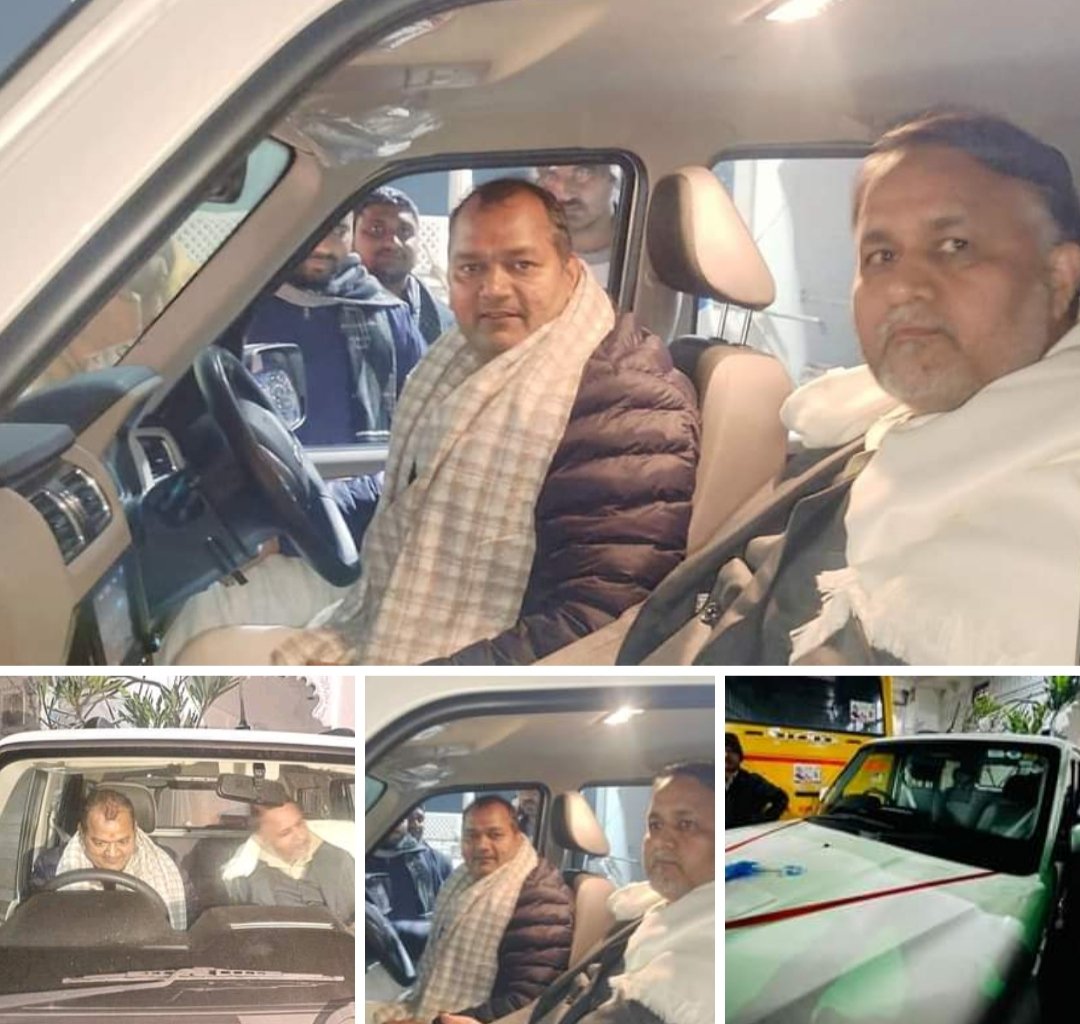 Santoshpandemla's tweet photo. बड़े भैया पूर्व विधायक अनिल कुमार पाण्डेय जी को उनके जन्मदिन के अवसर पर नई स्कॉर्पियो उपहार स्वरूप भेंट किया. https://t.co/zQKakroU3I