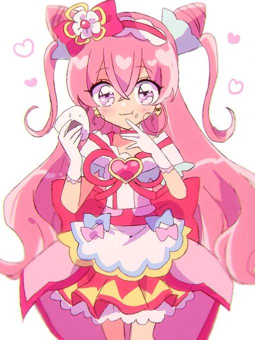キュアプレシャス、あまりにもかわいすぎる🍙放送楽しみ～～! 
#precure #デパプリ 