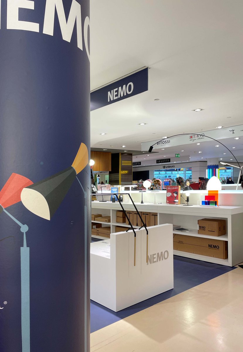 Nemo_Srl's tweet photo. VISIT OUR TEMPORARY POP-UP
For the first time Nemo x @Rinascente Duomo | Milan
#nemolighting #lightingdesign #rinascente https://t.co/kra4CchD3f