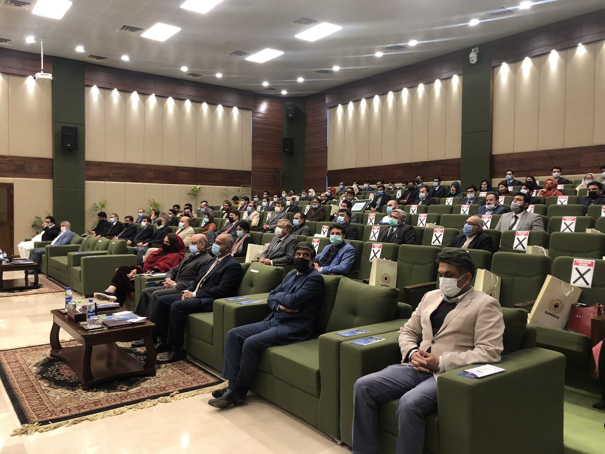 PlanComPakistan's tweet photo. Addressing #web_portal launching ceremony, Chairman #SUPARCO Maj Gen Amer Nadeem highlighted the significance of #PakistanRemoteSensingSatellit_1, said it has made the nation self-reliant in addressing a myriad of socio-economic development & monitoring challenges of the country. https://t.co/STi6v4xbCI