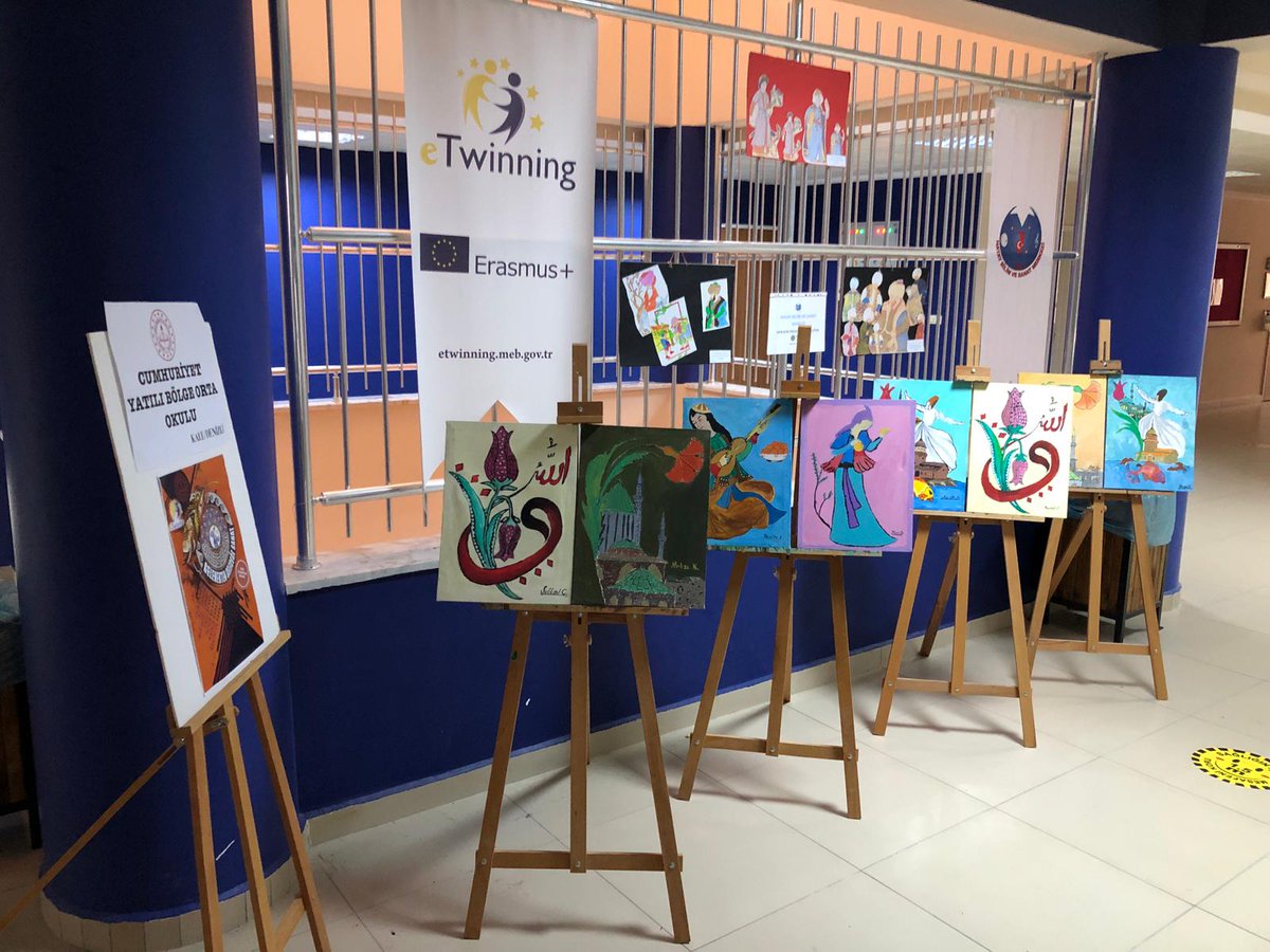 Okulumuz Hatay'da yansıdı.Yürütücülüğünü öğretmenimiz <a href="/psezgin20/">Pınar</a> in yaptığı,Müd.Yrd. <a href="/kanidinger1/">kanidinger</a> in de katılımcı olduğu"Gelenekten Geleceğe Sanat"isimli E-Twinning projemiz kapsamında HATAY BİLSEM'de eserlerimiz sergilendi. <a href="/KaleKaymakamlig/">Kale Kaymakamlığı</a> <a href="/AbdulkadrSahn/">Abdulkadir Şahin</a> <a href="/kalemem20/">Kale İlçe Milli Eğitim Müdürlüğü</a> <a href="/totak2066/">Nurettin TIKIM</a>