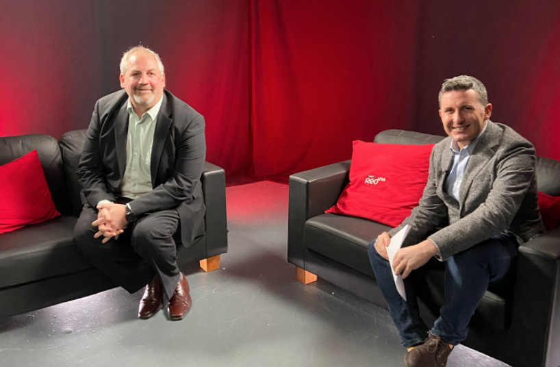 CorksRedFM's tweet photo. WATCH: On #RedBusinessInFocus with @LEOSouthCork @LEOCorkCity @LEOCorkNW @jonathanhealy speaks to Phil Cone of @AcademyCrests who gives us an insight into Academy Crests and how adapting a 4 day working week has changed his business for the better 

https://t.co/SUs4Qdv0VS https://t.co/9H1tAlBFDq
