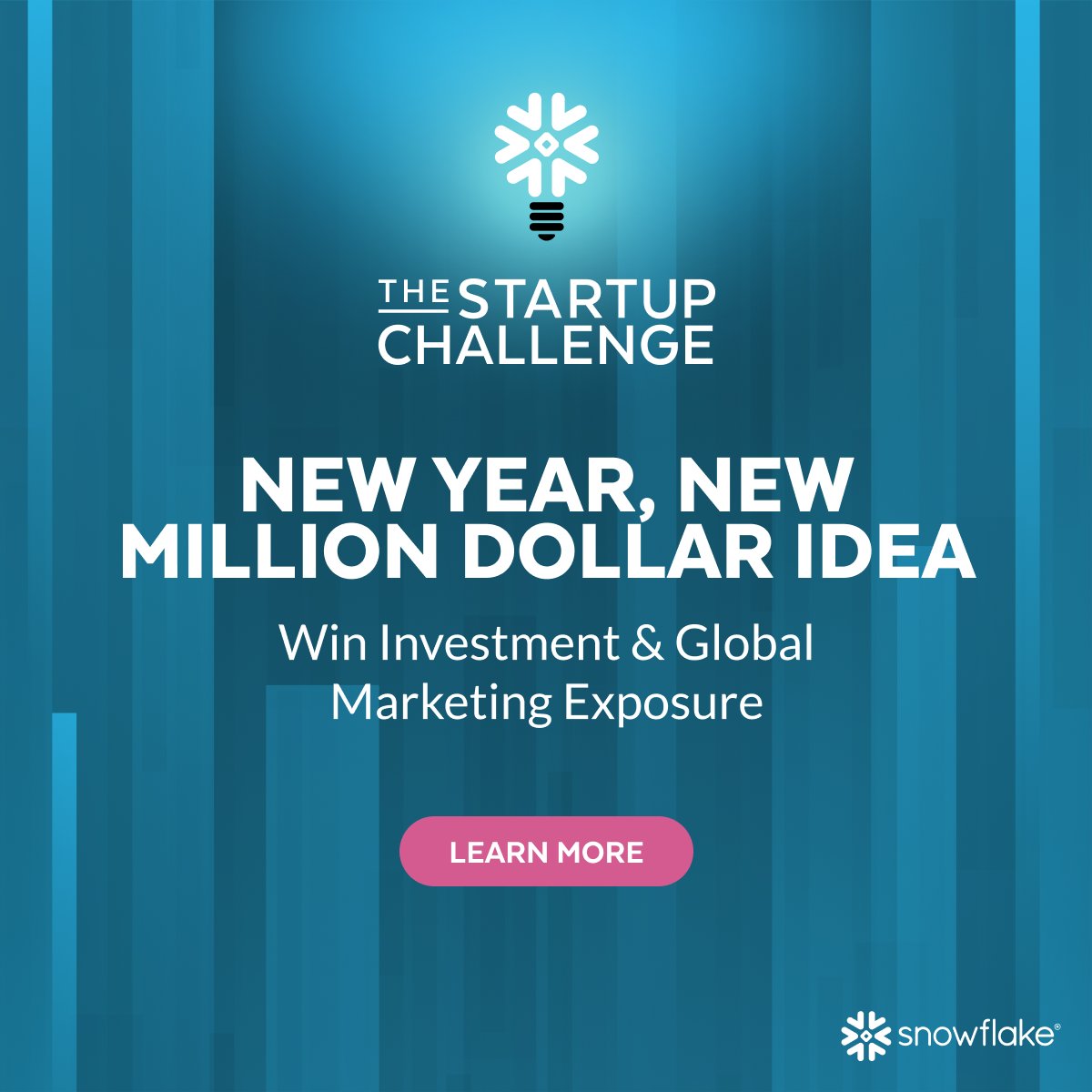 Snowflake's tweet photo. Ring in the new year with a chance to win investment from Snowflake Ventures and global exposure with The Startup Challenge.

Submit your application before March 1st, 2022: https://t.co/J1OXYcYdEe #SnowStartupChallenge https://t.co/ppBmaplub6