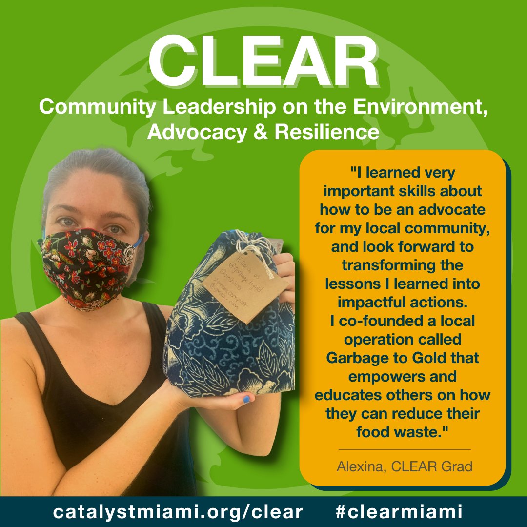 CatalystMiami's tweet photo. 🌊 Sea levels threatening your home?
🌡️ Record-level temps impacting your health?
💪 Ready to take your interest in #climatejustice to the next level?
Join us for CLEAR— designed to prepare you for activism and connect you with other #miamileaders. 🔗https://t.co/S7zTE2v0vg https://t.co/5aXk9jGWyg