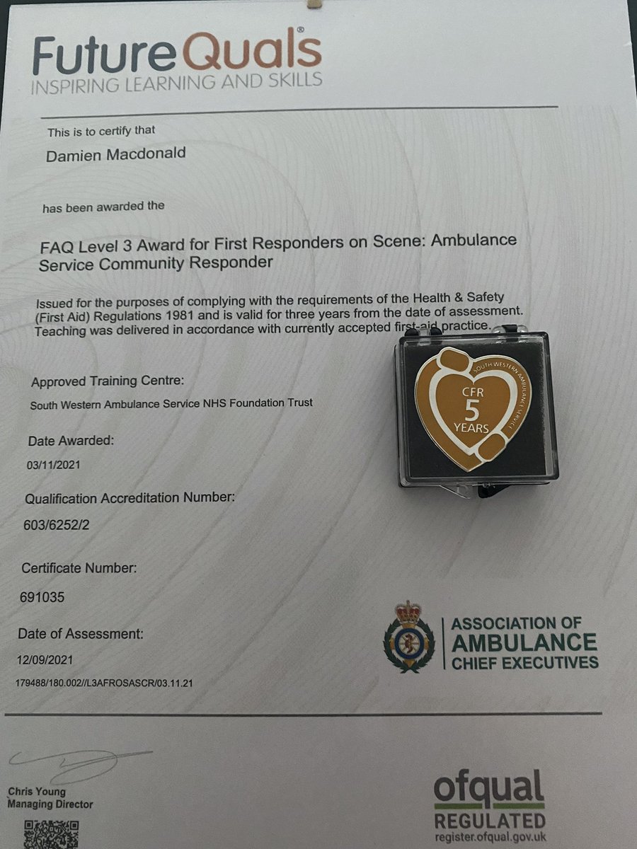 Long day yesterday supporting teams with fit testing helping keep our <a href="/AWPNHS/">AWP Mental Health</a> staff safe during these difficult times! Lovely visit from <a href="/devoncfr/">@DevonCFR</a> today with my 5year badge responding for <a href="/swasFT/">South Western Ambulance Service</a>. Tomorrow another virtual loggist course for <a href="/SironaCIC/">Sirona care & health</a>! #awpeprr