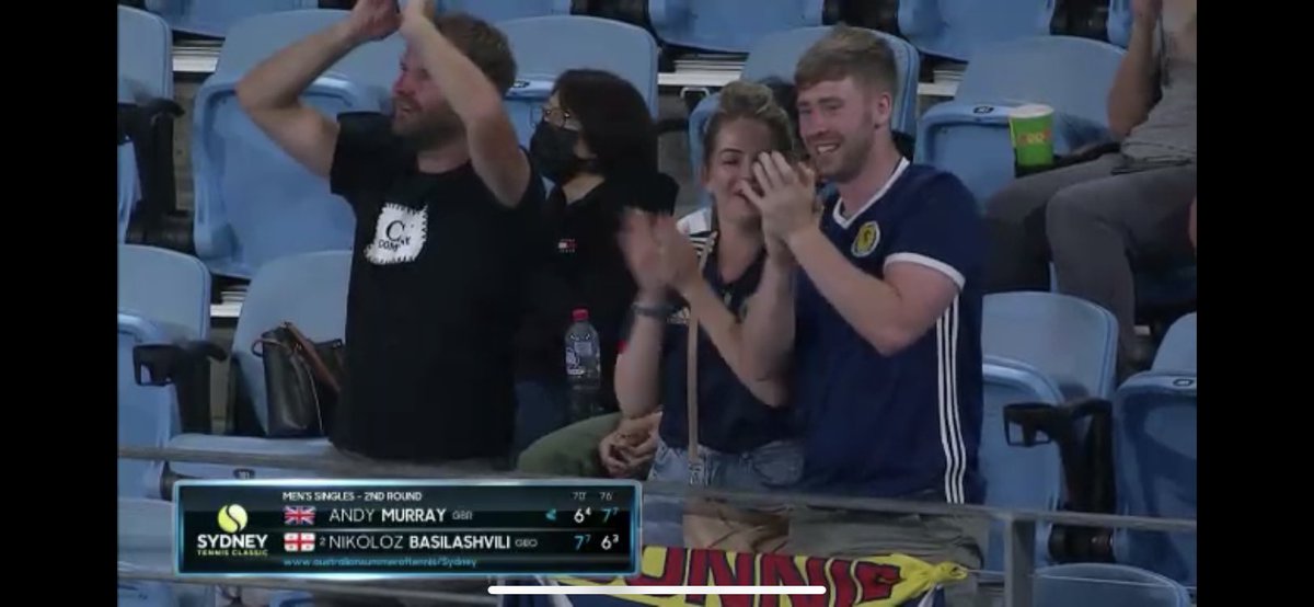Can anyone in Sydney or Scotland identify these Scots who were at Andy’s match v Basilashvili? Would like to invite them to quarter final….. 🏴󠁧󠁢󠁳󠁣󠁴󠁿 🎶