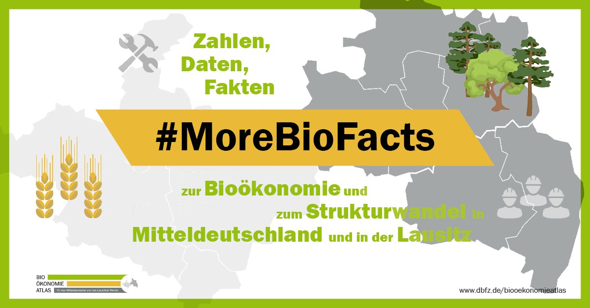 MR_Biooekonomie's tweet photo. Grüne Rohstoffe und eine nachhaltige Wirtschaft sind für #Mitteldeutschland und die #Lausitz eine echte Zukunftsperspektive im #Strukturwandel. Alle Zahlen, Daten und Fakten zur #Bioökonomie bei ➡���#MoreBioFacts
➡️Bioökonomieatlas: https://t.co/D7w5gVsMD6 https://t.co/S5xTVLursF