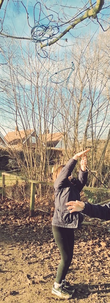 bisphamjy3's tweet photo. A wonderful afternoon with Orion G1 FS today. Some fab imaginative play and lots of working on skills to make rope swings, a couple of children managed the knot brilliantly and most recognised they need to work on how they throw the rope to be able to reach the branches. https://t.co/TQ1EoPVwQh
