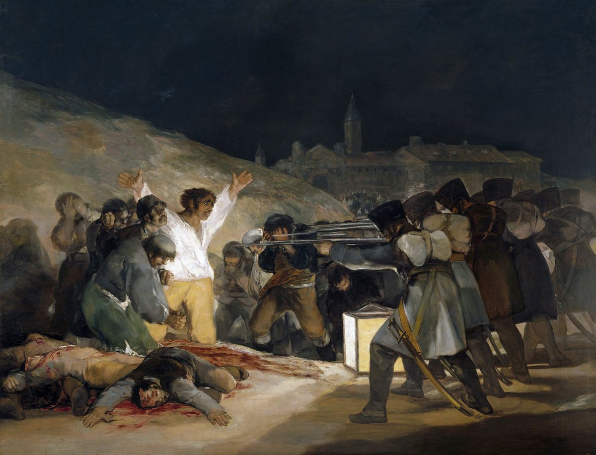 RT @artistgoya: The Third of May 1808 (Execution of the Defenders of Madrid), 1814 #romanticism #goya https://t.co/FwJ6d6mgyx