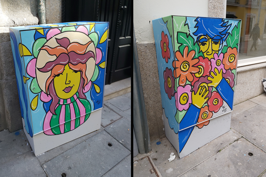 isv5's tweet photo. as 4 caixas da EDP que pintei na Rua das Flores no #Porto :-)
A minha proposta foi 1 das vencedoras do concurso da Câmara Municipal do Porto e da Ágora – Cultura e Desporto.
#arteurbana #streetart #IsaSilva #pintura #Portugal #painting https://t.co/sqeCALHJAL