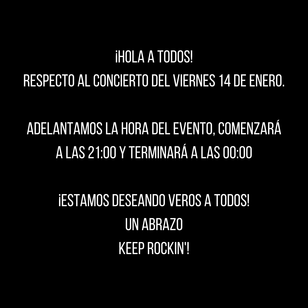 losestraperlo's tweet photo. 🔴 INFORMACIÓN IMPORTANTE!!! 🔴

Se adelanta la hora del concierto de este viernes 14. Tendrá lugar de 21:00 a 00:00.

Un abrazo a todos!! https://t.co/IdYZDqZjKi