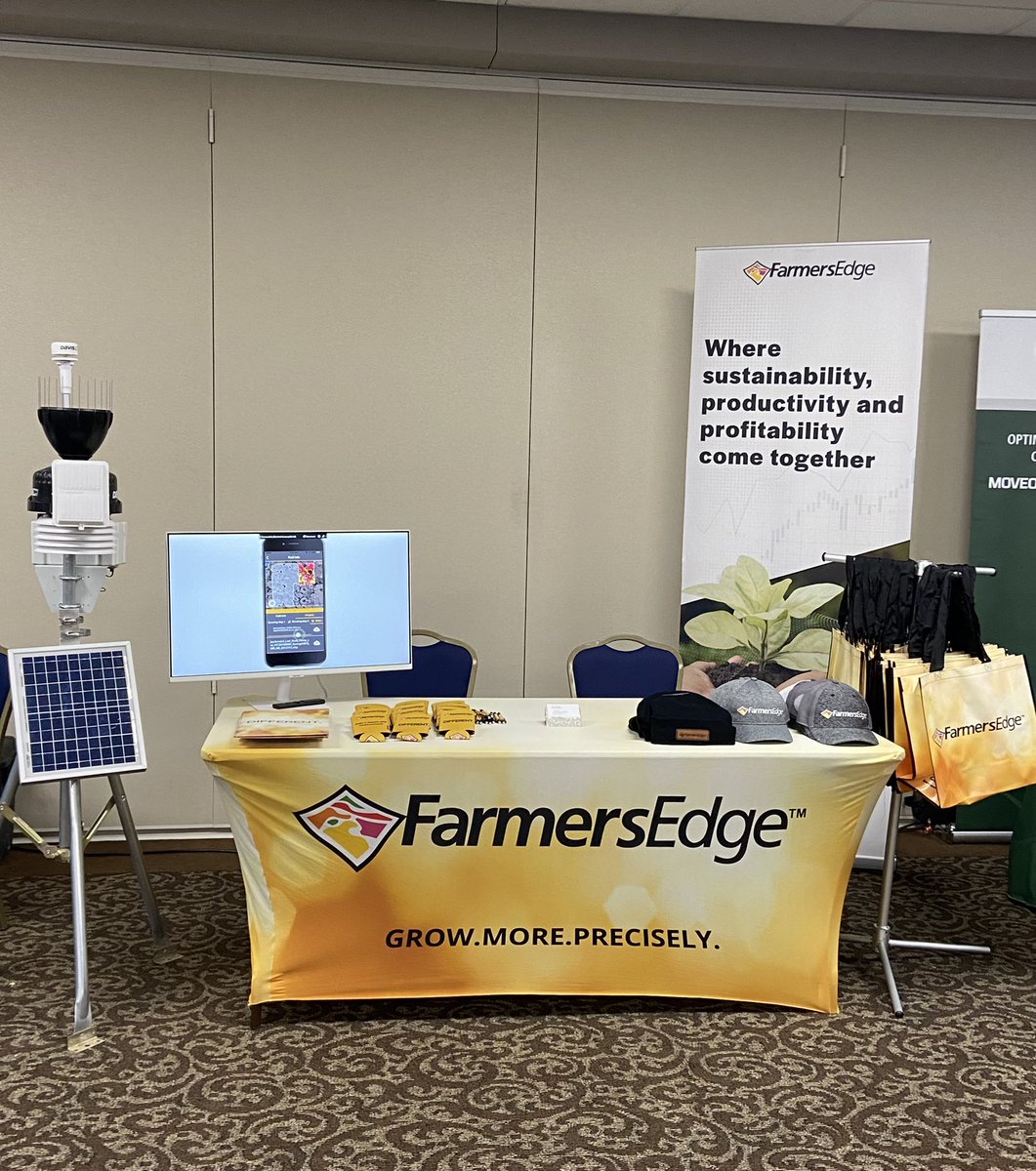 Attending the Malt Barley and Sugar Beet Symposium this week! <a href="/farmers_edge/">Farmers Edge</a>