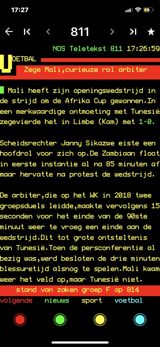 Dit was weer een heerlijk potje tijdens de Afrikacup….