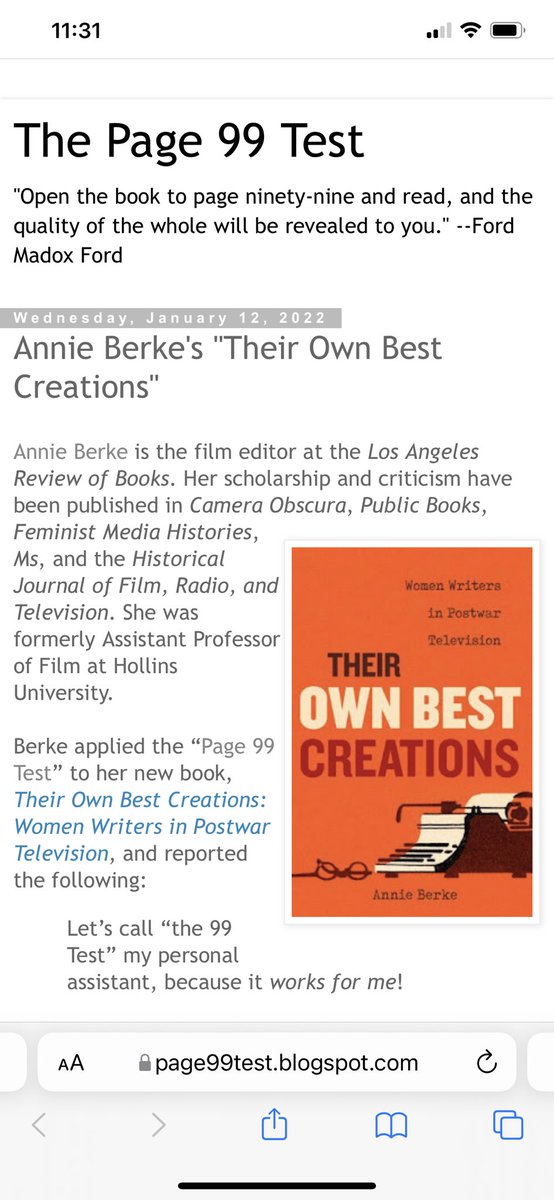 sayanniething's tweet photo. Check me out at the #page99test! https://t.co/abKYrcgfnW
@ucpress https://t.co/hayjw4ocBD