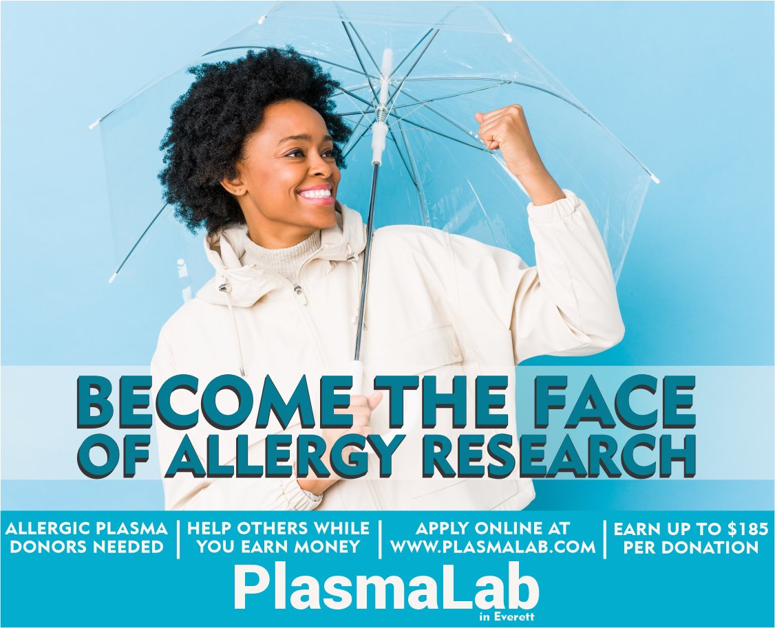 Indoor allergies raining on your parade??? Your dust mite, mold, or pet allergy might mean you can donate plasma to support allergy research. Bonus points: if you qualify, you'll earn $185 for each allergy plasma donation. #everettwa #pnw #Seattle #allergies