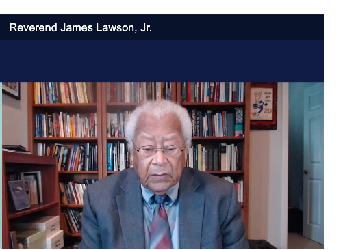 CABlackCaucus's tweet photo. Reverend James Lawson has been getting into "good trouble" for the last 93 years, tune in to hear about civil rights journey and dedication to progress. #clbcmlk #clbc https://t.co/Db39V5qAqh