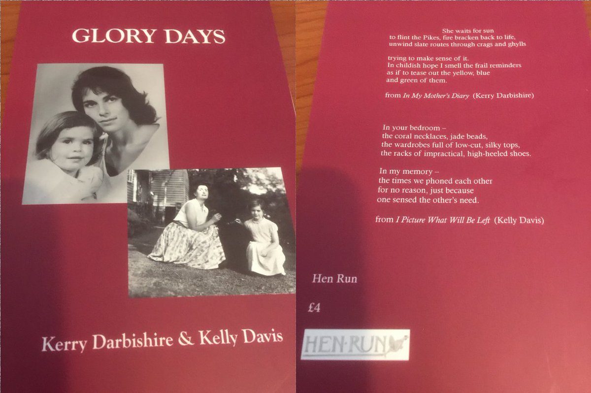 PMOsborneWriter's tweet photo. Delighted to receive my copy of #GloryDays by @KerryDarbishire & Kelly Davis. I just had to have a copy after hearing them read on Sunday evening at Margaret Royall's @RoyallMargaret launch for #ImmersedinBlue
@IARTG
#poetrycommunity
#poetrylovers https://t.co/HLF9xBcHkN