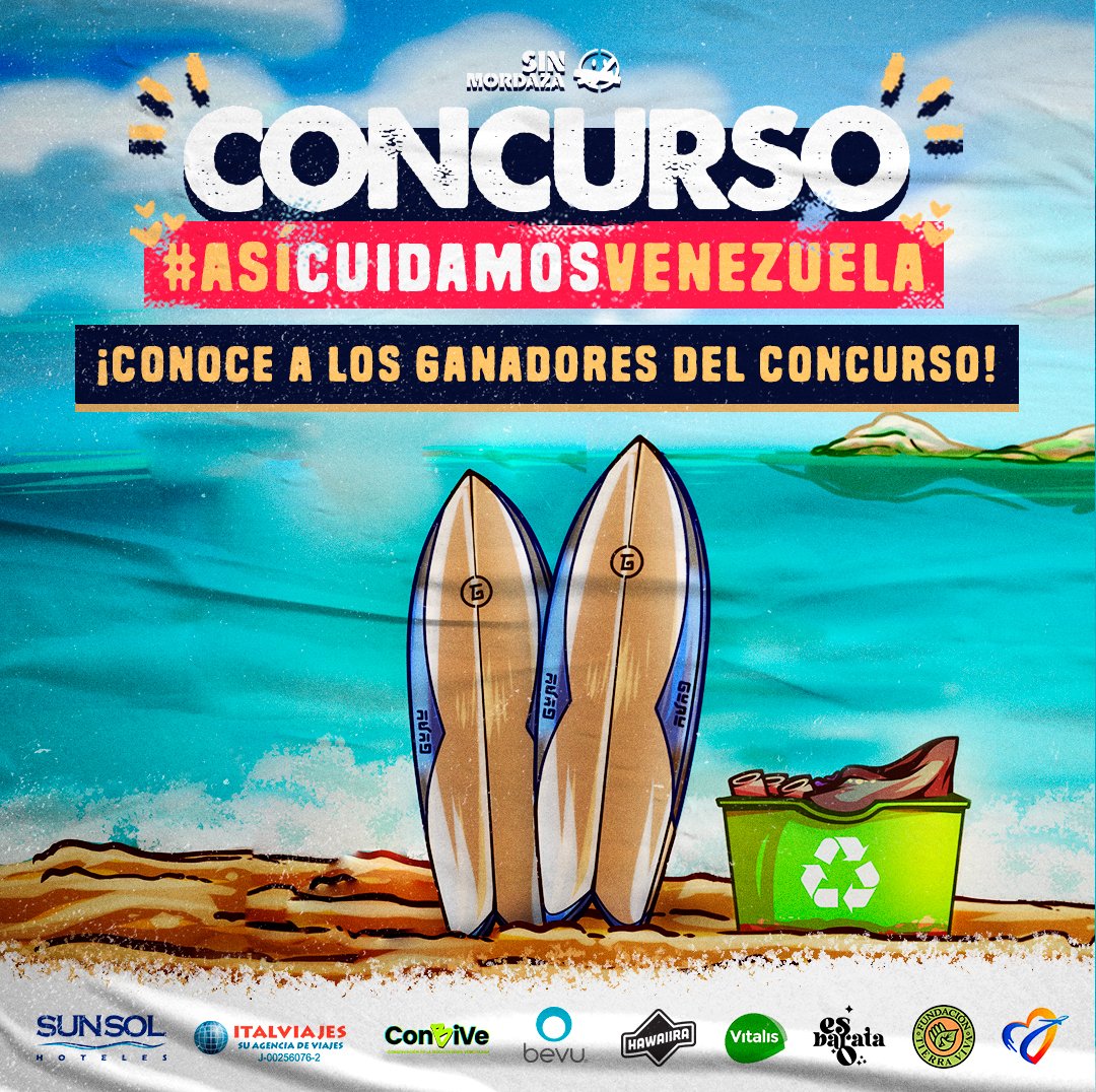¡Ya tenemos a los ganadores del concurso #AsíCuidamosVenezuela! 👇
instagram.com/p/CYowcZQgMMx/

Estamos infinitamente agradecidos con nuestros aliados, <a href="/SunSolHoteles/">SUNSOL Hoteles</a> <a href="/Italviajes/">Italviajes</a> <a href="/ConBiVe/">Asoc. Civil ConBiVe</a> Bevu, Hawaiira <a href="/ONGVitalis/">Vitalis - ONGVitalis</a> <a href="/esbaratao_/">E S B A R A T A O 👊👠</a> <a href="/TierraVivaVzla/">Fundación Tierra Viva</a> <a href="/viajesmgta_vzla/">Viajesmargarita.com</a>