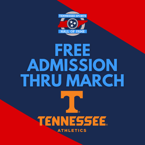 theTSHF's tweet image. RELEASE: Tennessee Sports Hall of Fame, sponsored by the @TNLottery, to offer FREE admission thru March thanks to partnership with @Vol_Sports 

tshf.net/uncategorized/…