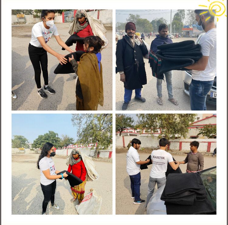 YuvaYoddha's tweet photo. Today, on the occasion of International Youth day, these future leaders from Ghaziabad went for a donation drive. We hope to be able to facilitate a safe and comfortable winter season for them now. 
Just have a look at those smiling faces.
📍- Old Ghaziabad Railway Station https://t.co/Zj5rBVhmPH