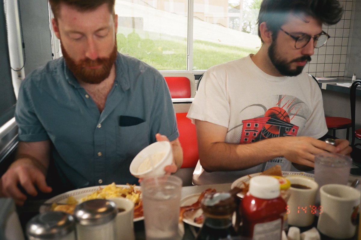 brother_moses's tweet photo. Unearthed a special pic of Corey at Waffle House which feels like a good omen for getting this guy the bread he needs to make a speedy recovery. We’re playing a benefit show Friday in Brooklyn with all proceeds going his way, see u there? https://t.co/UHq8O1b8Pn for tix! https://t.co/MVMXK9jKxi