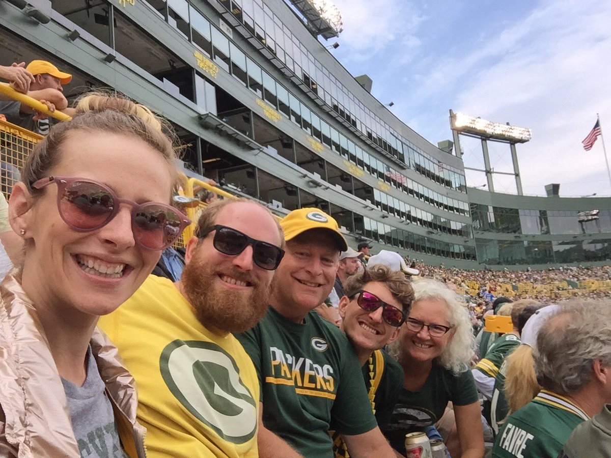 Redbeardwirch's tweet photo. @LAYS #LaysGoldenGrounds #Sweepstakes when we got married my wife took my last name and my team. she fit right in with the fam. now she’s an owner like all of us. https://t.co/1pKz2A4TJc