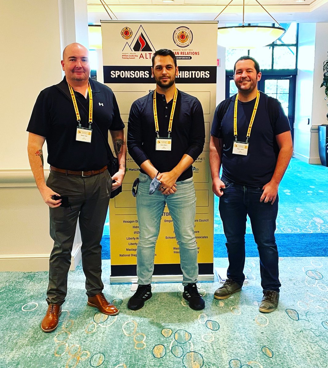 Your <a href="/CherryHillFire/">Cherry Hill Fire/EMS</a> Professional Firefighters have been honored to be on hand this week in Orlando at the 2022 @IAFFNewsDesk Affiliate Training Summit/Human Relations Conference. L to R: <a href="/IAFF2663/">Cherry Hill FFs</a> VP Phil Cook, Shop Steward Jason Macri &amp;  Secretary Sean Carlin. #ALTSHR22
