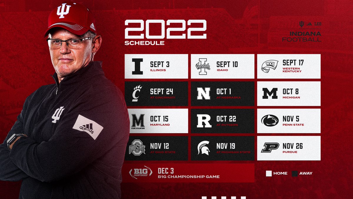 The updated 2022 schedule.

📝: bit.ly/31Qw2II
🎫: bit.ly/37NlEkF