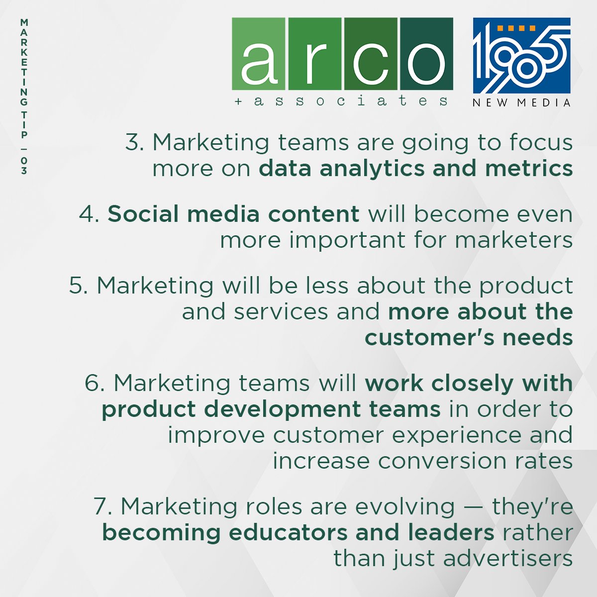 2022 is here! Embrace these 7 Marketing Trends for success in the new year:  bit.ly/3EKa7Aw