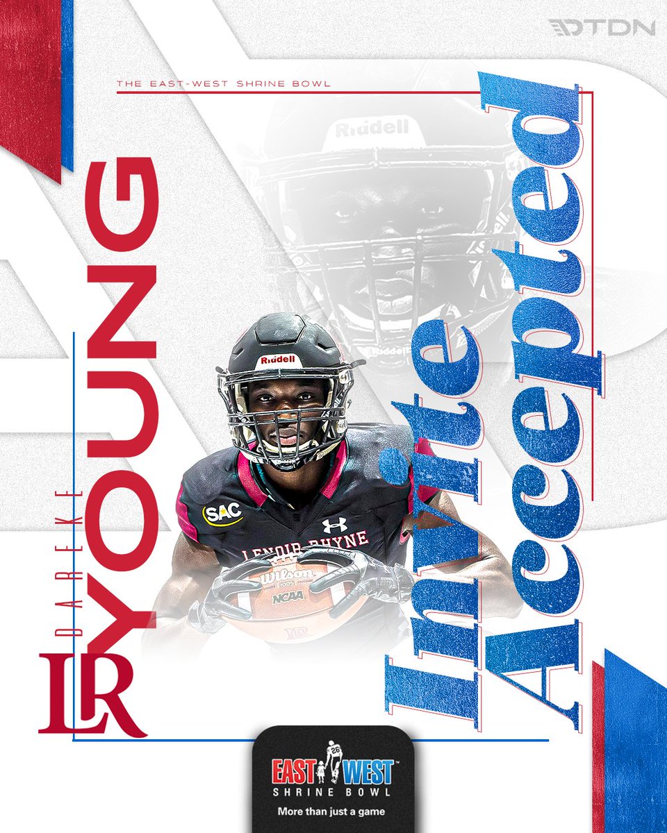 WE GOT A STAR‼️ The #ShrineBowl is excited to announce that @LRBearsFootball WR Dareke Young has accepted his invite to the 2022 East-West Shrine Bowl! @DarekeYoung4, we'll see you in Vegas! @ShrinersHosp | #ShrineBowlRoadToVegas🚘