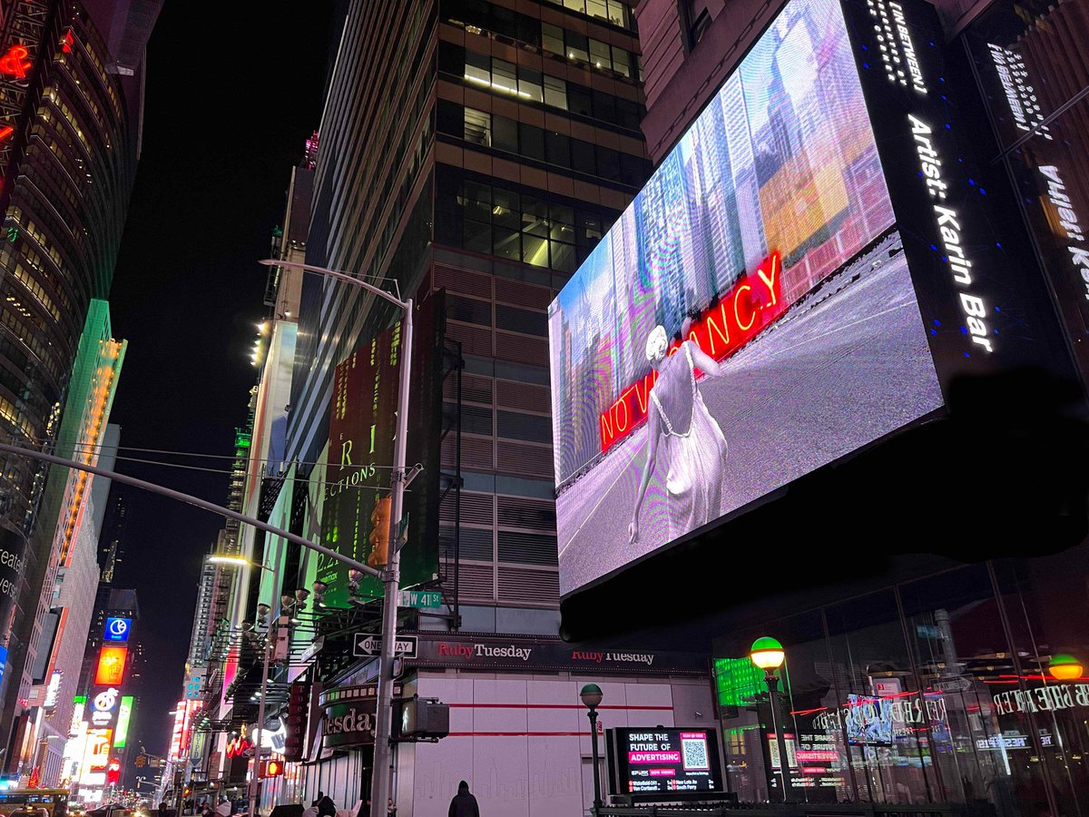 KarinBar4's tweet photo. my work at #TimesSquare #zazcorner #digitalart https://t.co/z57qTuYfCZ