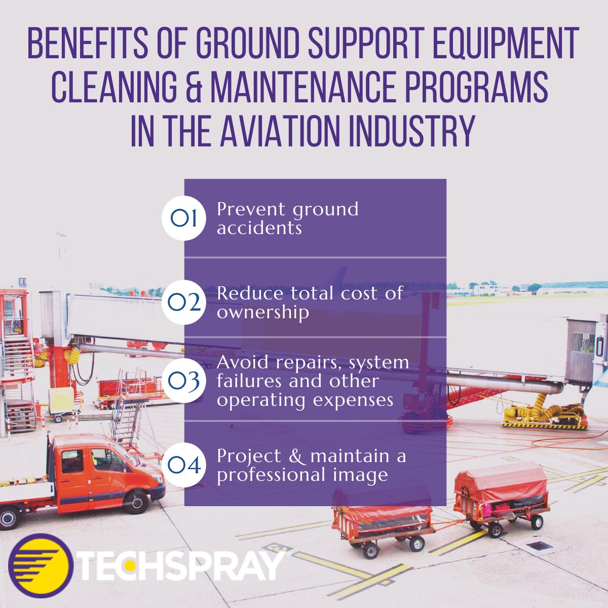 techspray's tweet image. Want to know more about how rigorous cleaning and maintenance of aviation ground service equipment can increase efficiency and boost your bottom line?

We break it down here: bit.ly/3HjAxKR

#aviationindustry #airlines #aviationmaintenance #groundserviceequipment