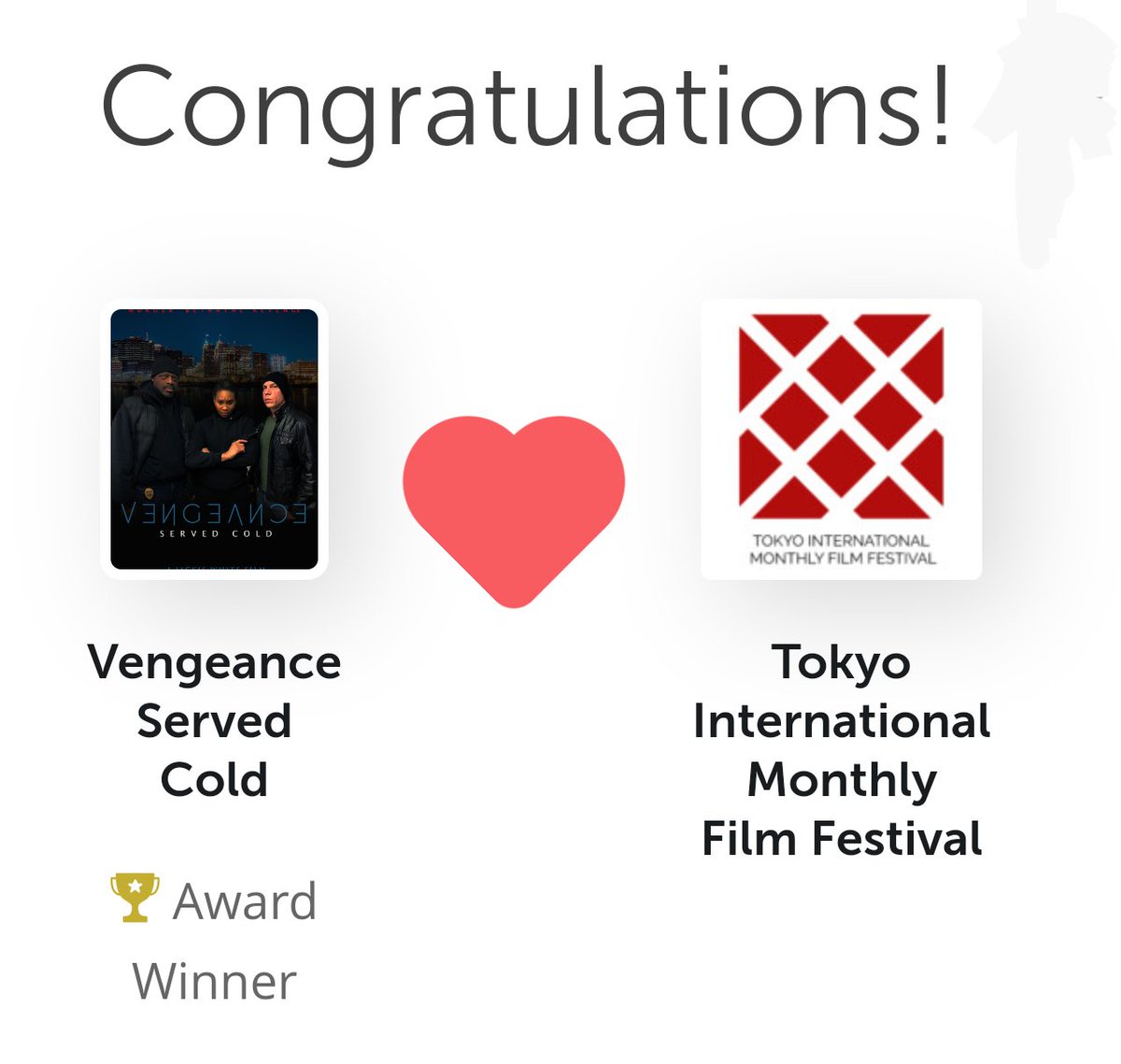 smoothbind's tweet image. #Indie #Film VENGEANCE SERVED COLD won BEST EDITING in #Tokyo

tubitv.com/movies/636705/… 

#100daysofcode #php #java #python #nasa #RobloxDev #Reigen #DataScience #ecchi #Linux #javascript #DevOps #nodejs #womenwhocode
