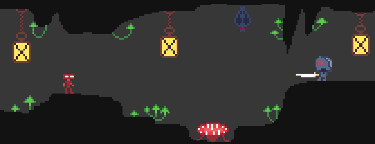 adeptofpixel's tweet photo. Who lives in the cave? #pixelart https://t.co/pqsxbiv0lM
