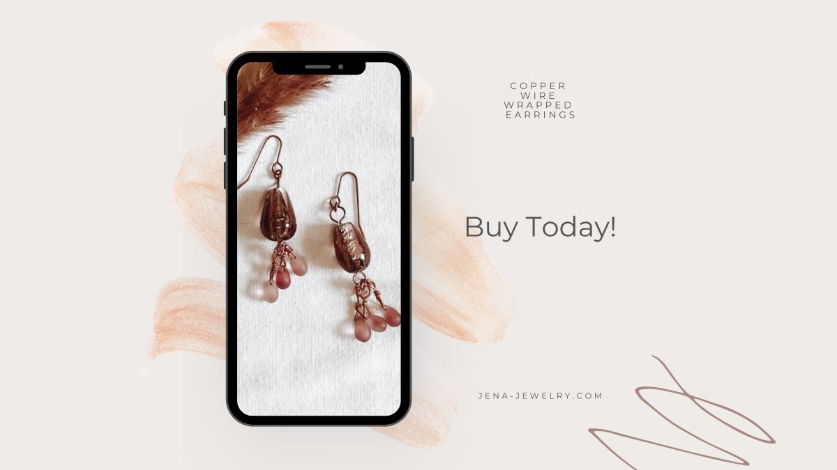 jenajewelry's tweet photo. Check out our Copper Wire Wrapped earrings. https://t.co/aH9cTxgrp3 

#buyartisan #artisanjewelry #jewelryaddict #copperwired #wirewrapped #earrings https://t.co/RQuYKj3KdA