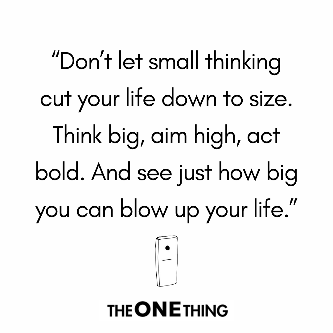 the1thingbook's tweet photo. Are you thinking too small about your goals to start off the year?
Remember, think big and go small. Pick your biggest goal, then find the smallest 2-inch domino you can knock down to start it. You’ve got this! #WednesdayWisdom https://t.co/HHIgJZWVMk