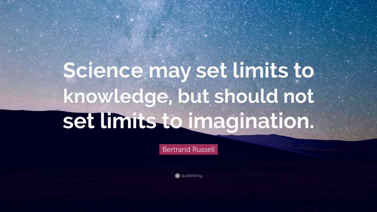 STEM_UPERS's tweet photo. Science may set limits to knowledge, but should not set limits to imagination. Bertrand Russell 
.
.
#Science #STEMUP #STEM #Learn #Educate https://t.co/S89iDlyap8