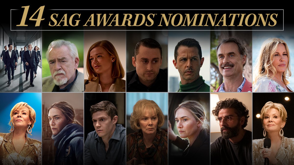 A huge round of applause for all of our 2022 #SAGAwards nominees! These stunning performances earned a total of 14 nominations, the most of any network or streaming platform for television series.