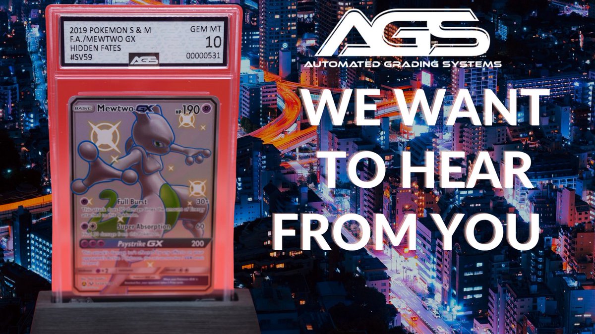 agsgrading's tweet image. As a company, founded by collectors, we always love to hear about your collections. Tell us about some of your favorite cards ? Were there any rare cards you pulled ?

#ai #robograding #tcgworld #collectors #mewtwo
