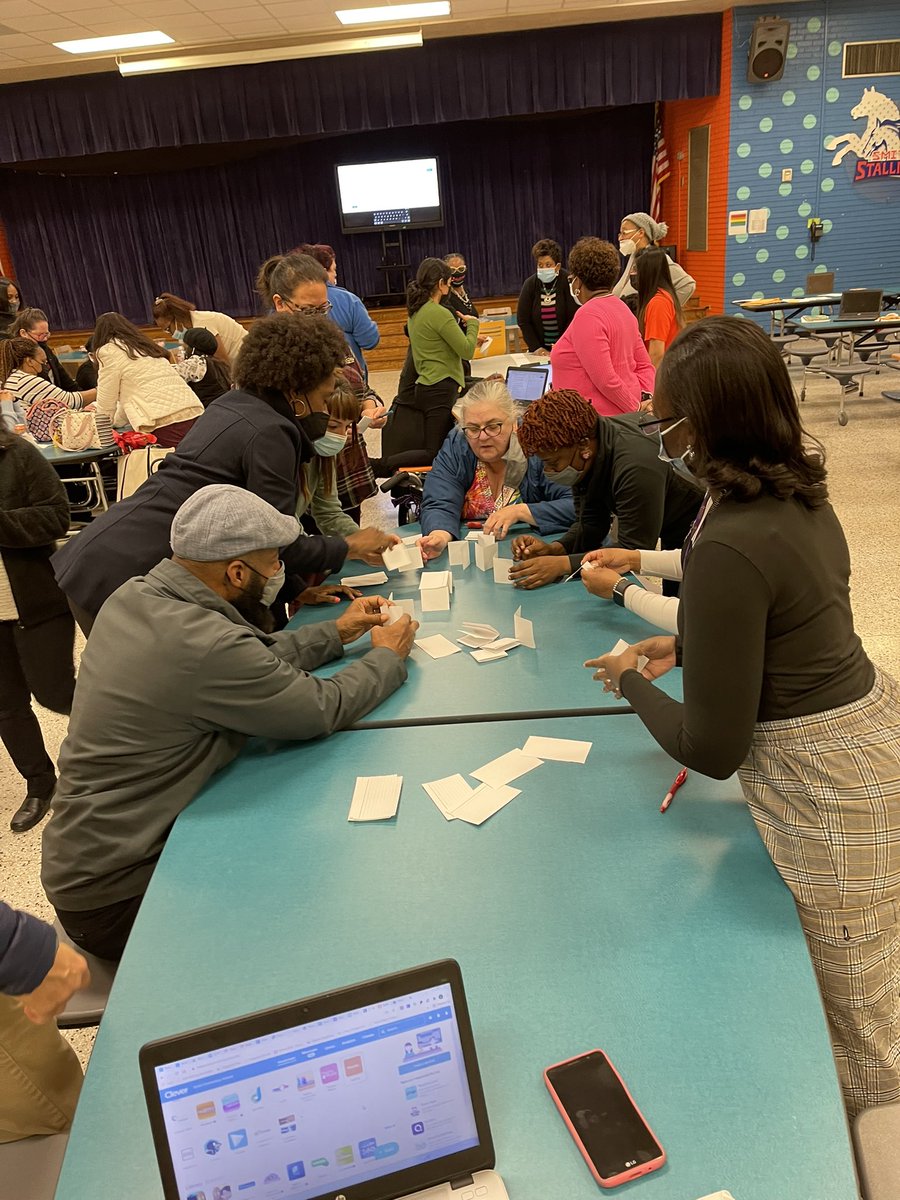 lit4teaching's tweet photo. A little team building to kick off our staff meeting! My team chose an index card tower building activity to get everyone up and moving! @SmithES_AISD https://t.co/nJw8umPZjF