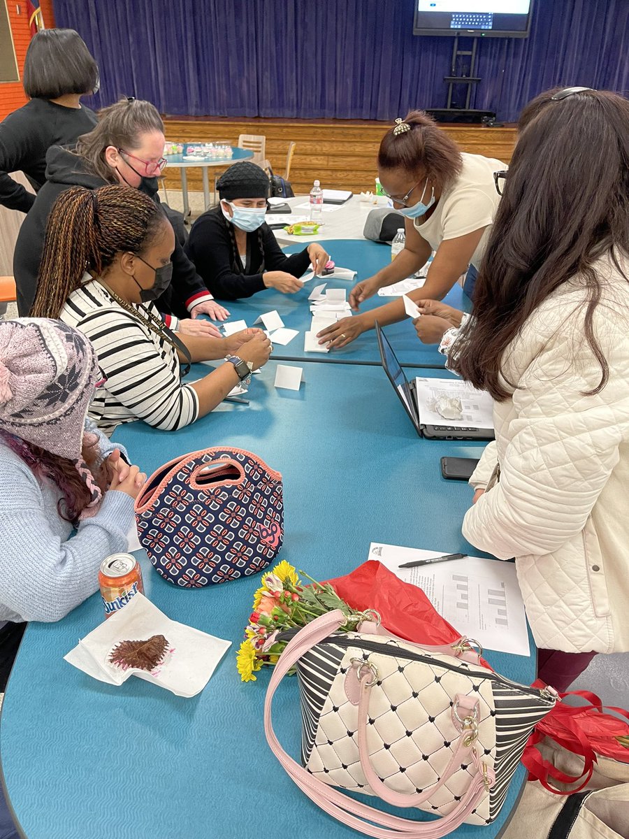 lit4teaching's tweet photo. A little team building to kick off our staff meeting! My team chose an index card tower building activity to get everyone up and moving! @SmithES_AISD https://t.co/nJw8umPZjF